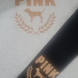 💗VS Pink Set hoodie and leggings 💗